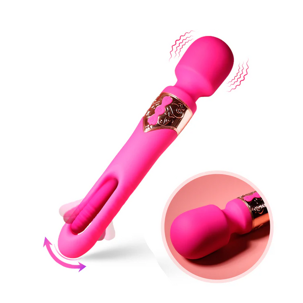 Klassischer Vibrator mit Schlag und Vibrationsfunktion