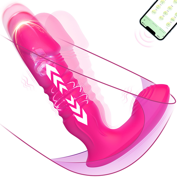 G Spot Dildo Vibrator with Thrusting & Vibrating Modes